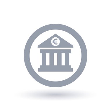 Avrupa Bankası Icon - AB Euro bankacılık simgesi
