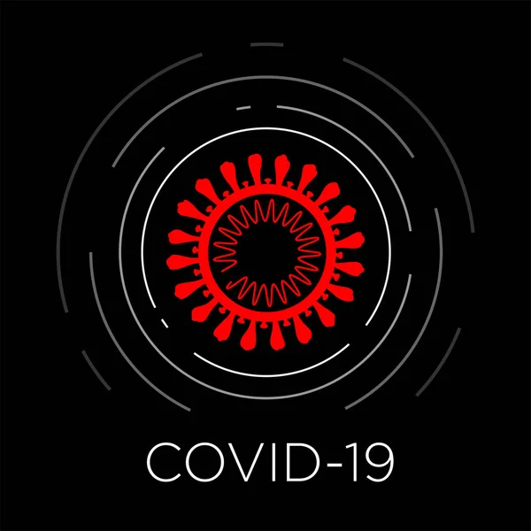 Coronavirus Icon Covid Virus Sign Vector Illustration — Stock Vector