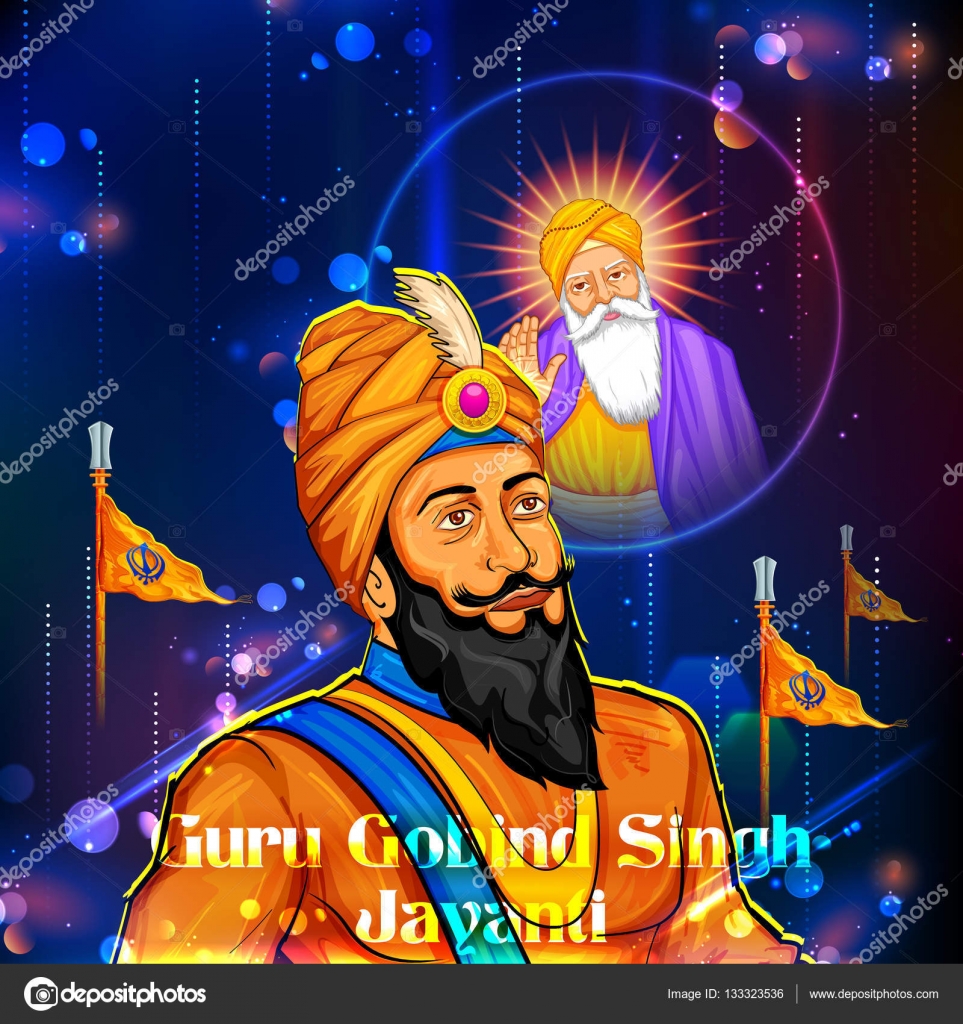 Happy Guru Gobind Singh Jayanti festival for Sikh celebration background  Stock Vector Image by ©vectomart #133323536