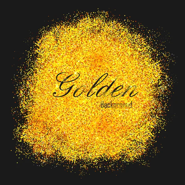 Shiny Glamorous Glittering Gold texture background — Stock Vector