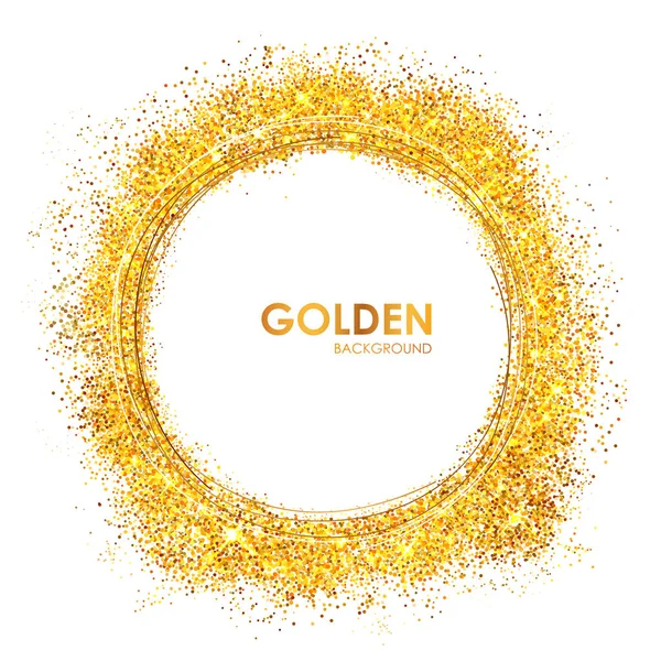 Fényes elbűvölő csillogó arany textúra háttér — Stock Vector