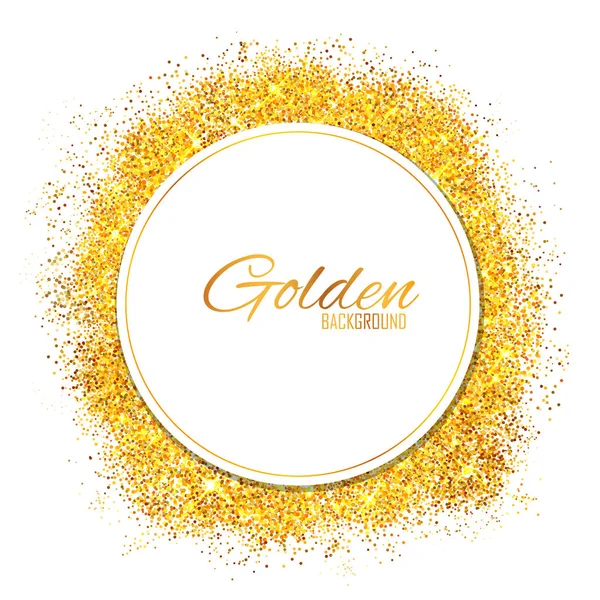 Brilhante Glamorous Glittering fundo textura de ouro — Vetor de Stock