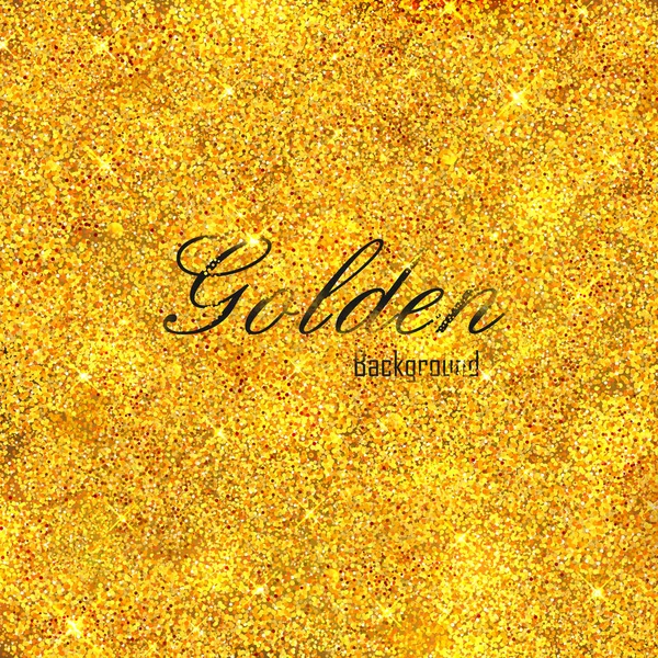 Brilhante Glamorous Glittering fundo textura de ouro — Vetor de Stock