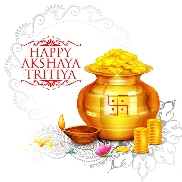 Akshay Tritiya celebración — Archivo Imágenes Vectoriales