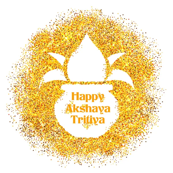 Akshay Tritiya kutlama — Stok Vektör