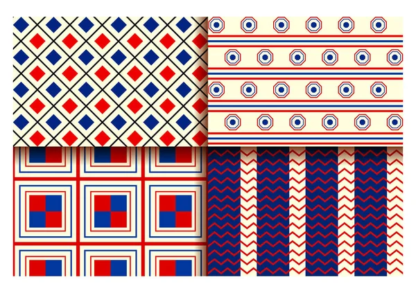 Seamless Pattern a negyedik július háttér amerikai boldog függetlenség napja — Stock Vector