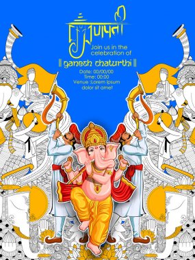 Ganesh Chaturthi için Lord Ganpati arka plan