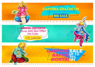 Ganesh Chaturthi için Lord Ganapati arka plan boya tarzı