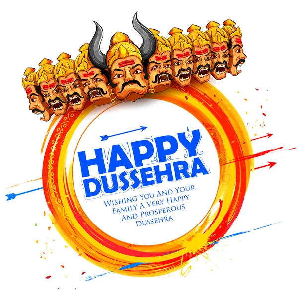 dussehra için on başlı Ravana