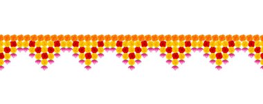Çiçek çelenk dekorasyon toran Happy Diwali Holiday arka planı için