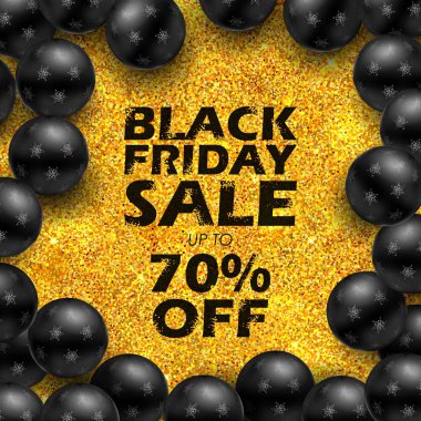 Siyah Cuma satış alışveriş neşeli Noel arifesinde teklif ve promosyon arka plan