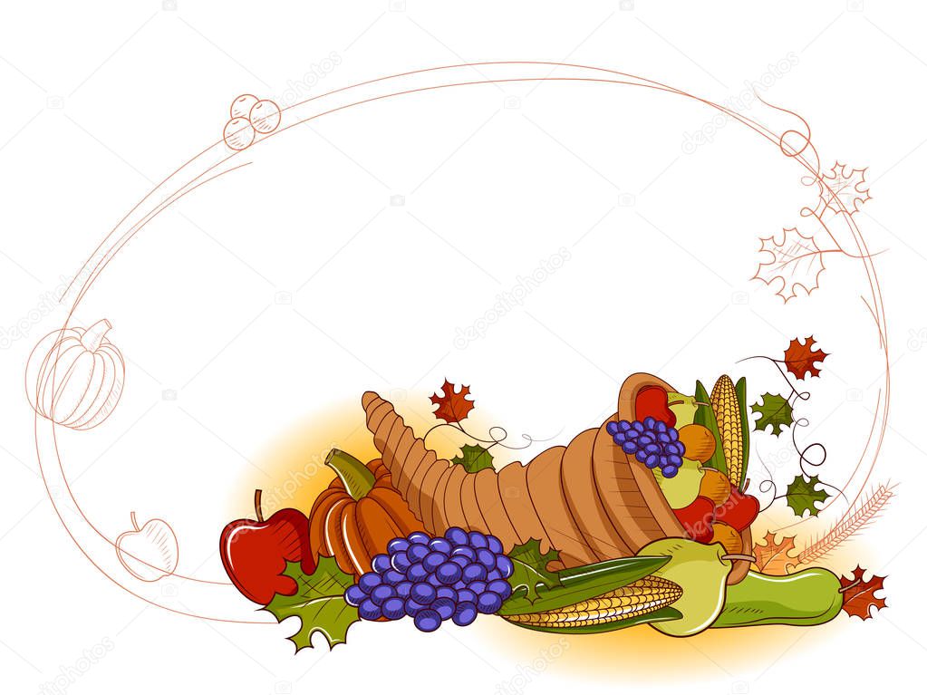 Happy Thanksgiving holiday festival background