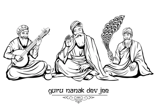 Mutlu Gurpurab, Guru Nanak Jayanti Festivali Sih kutlama arka plan