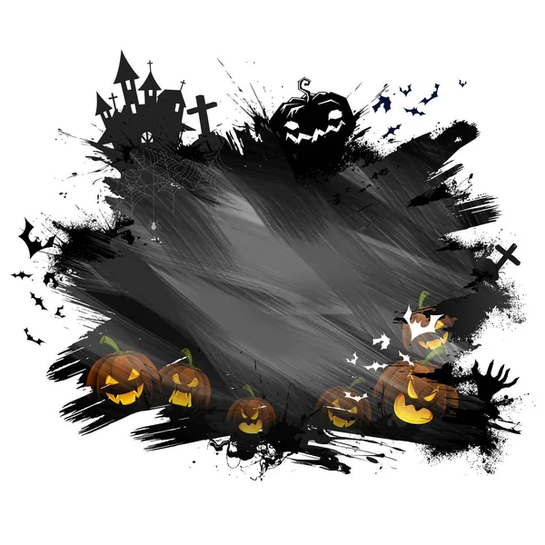 Šťastný Halloween svátek noční oslavě pozadí — Stockový vektor