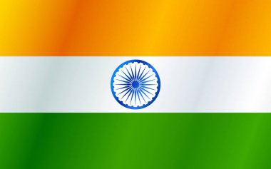 Cumhuriyeti ve Hindistan Bağımsızlık günü için üç renkli Hint bayrak arka plan