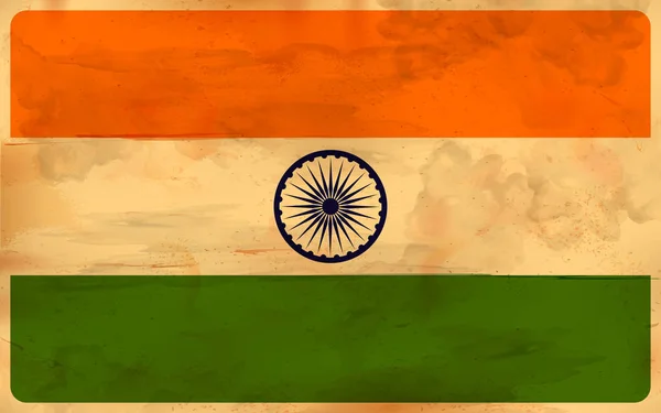 Триколор прапор Індійська фон для Республіки та День незалежності Індії — стоковий вектор