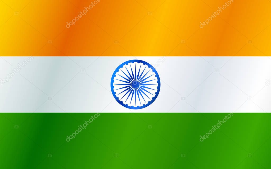 Tricolor Indian Flag background for Republic  and Independence Day of India