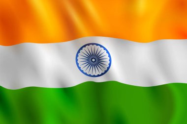 Hint ile üç renkli bayrak bayrak için 26 Ocak mutlu Cumhuriyet Bayramı Hindistan