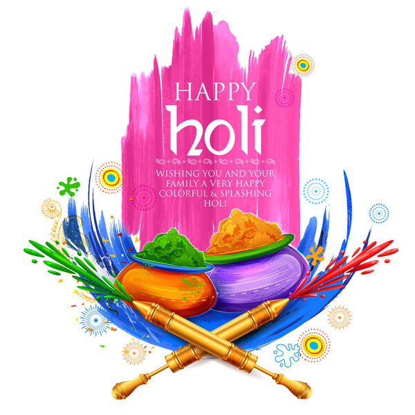 Powder color gulal for Happy Holi Background