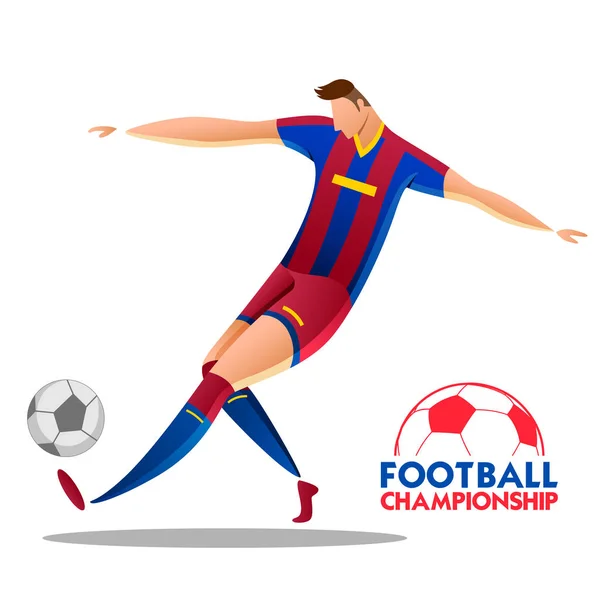 Fotbalové mistrovství pohár fotbal sportovní zázemí pro rok 2018 — Stockový vektor
