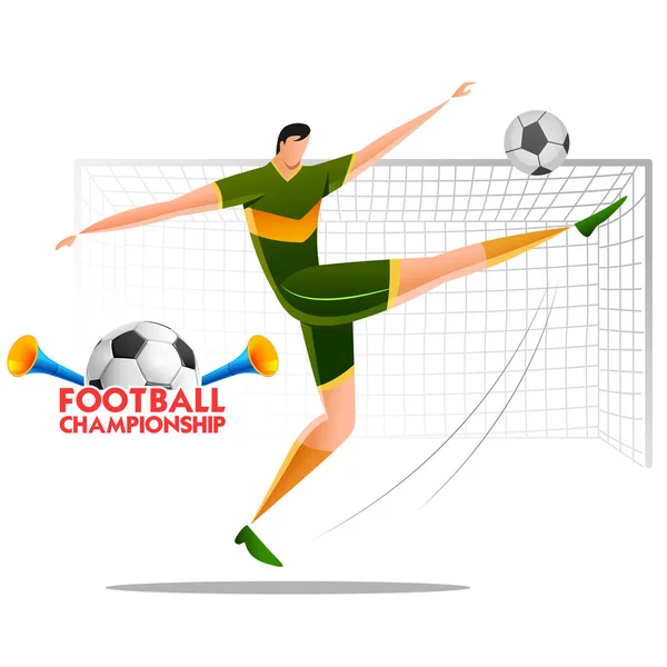 Football Championship Cup soccer sports background for 2018 — Stock Vector