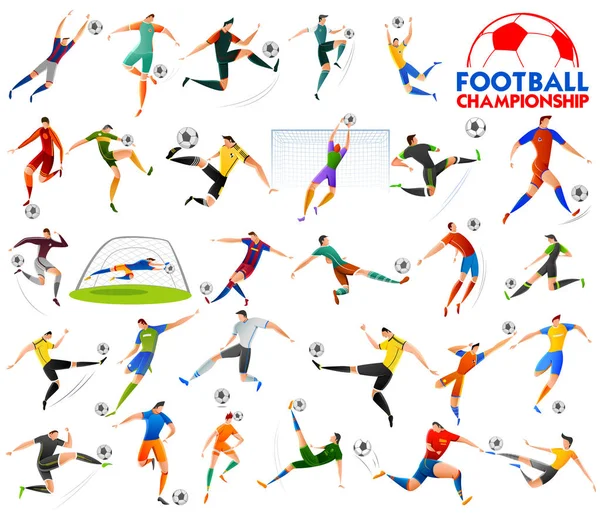 Championnat de football Coupe de football fond de sport pour 2018 — Image vectorielle