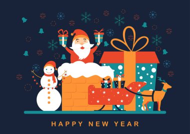 İnsanlar mutlu Noeller ve mutlu yıllar 2020 'yi tatil arkaplanında kutluyor.