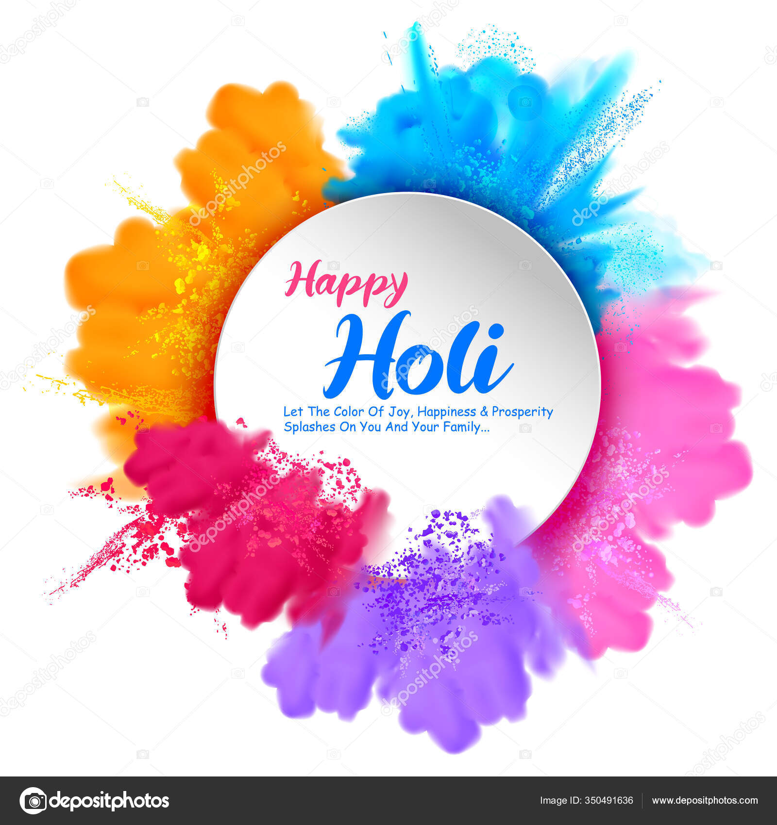 Illustration Of Abstract Colorful Happy Holi Background Royalty Free SVG Cliparts Vectors And Stock Illustration Image 53412211