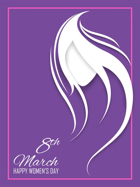Frohe Grüße zum Internationalen Frauentag am 8. März — Stockvektor