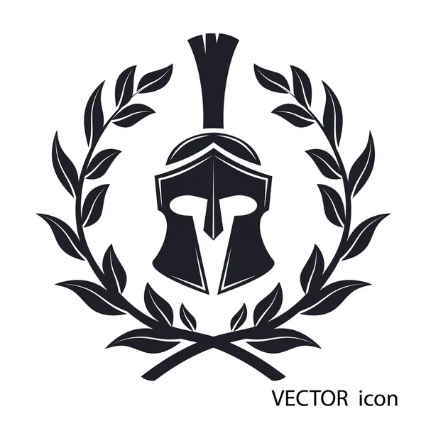 Ícone um capacete espartano —  Vetores de Stock