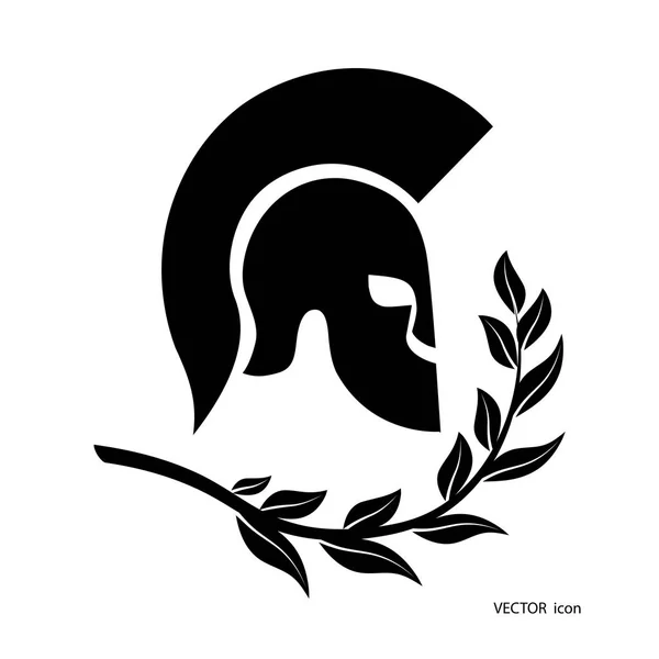 Pictogram een Spartan helm — Stockvector