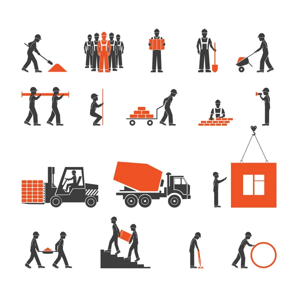 Construction industry icons — Stock Vector