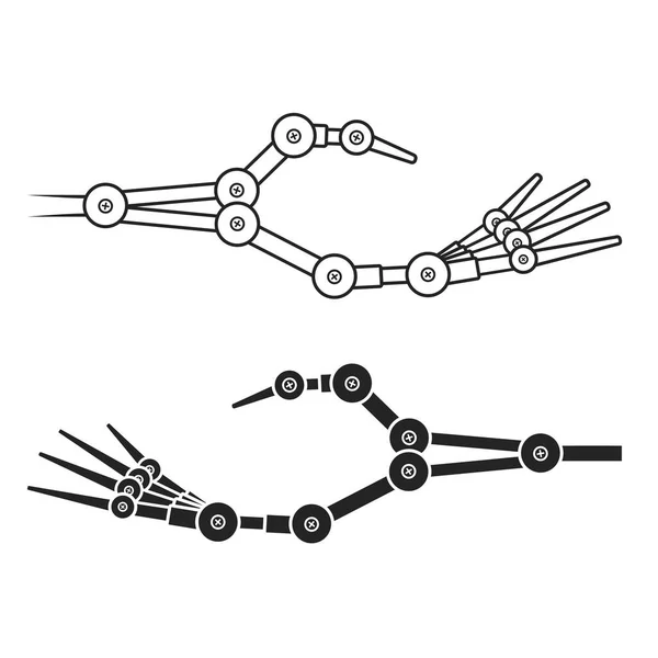 Mechanical hand vector illustration — Stock Vector