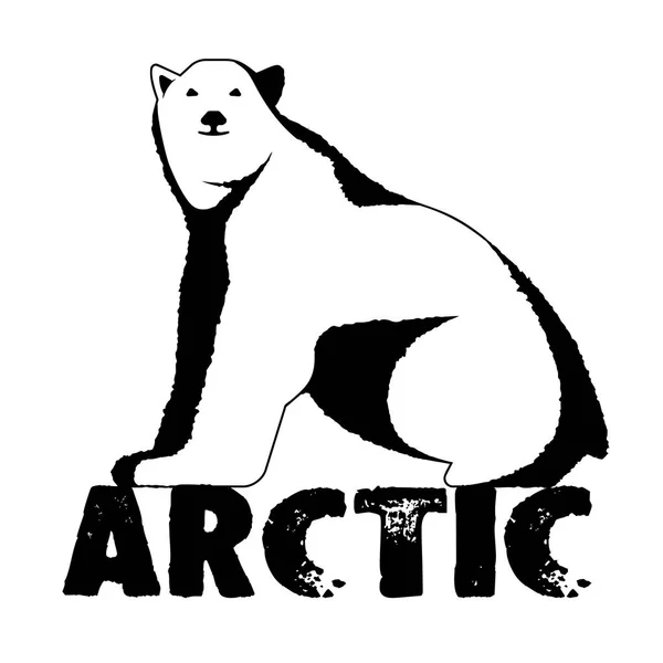 Ours polaire symbole de l'Arctique — Image vectorielle