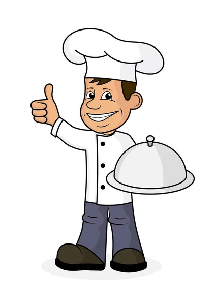 Icono cocinero alegre . — Vector de stock