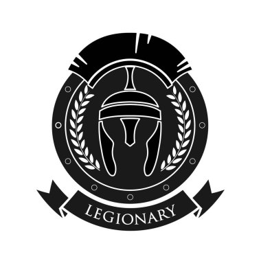 Military symbol, legionary's badge. clipart