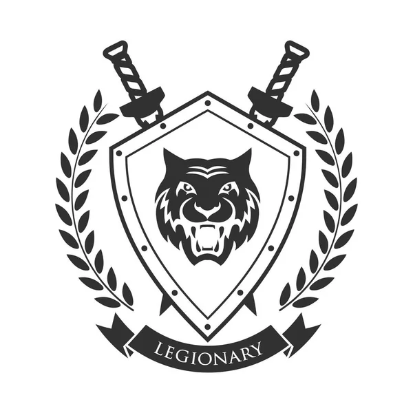 Militära symbol, legionary's badge. — Stock vektor