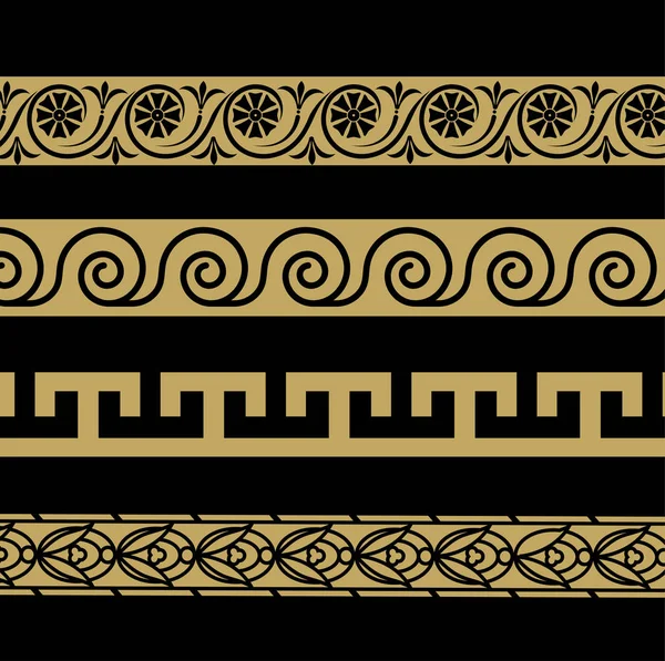 Grekiska prydnad. Mönster i antik stil. — Stock vektor