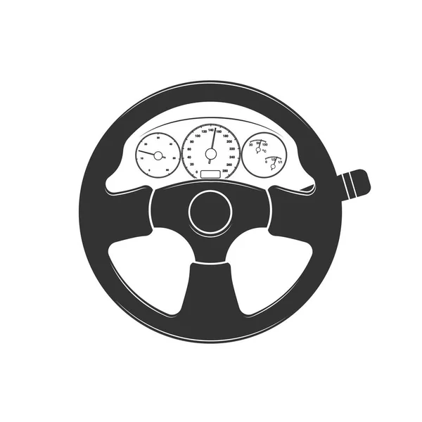 Auto roer. een pictogram op een witte achtergrond. — Stockvector