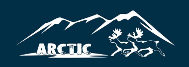 Kutup geyik Arctic bir semboldür.