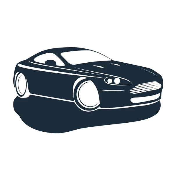 Silhouette of car vector illustration. — Stock Vector