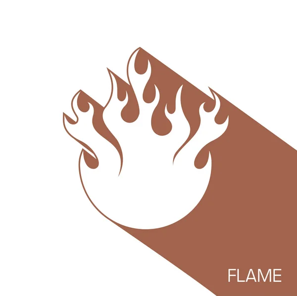 Iconos de la ilustración del vector de llama . — Vector de stock