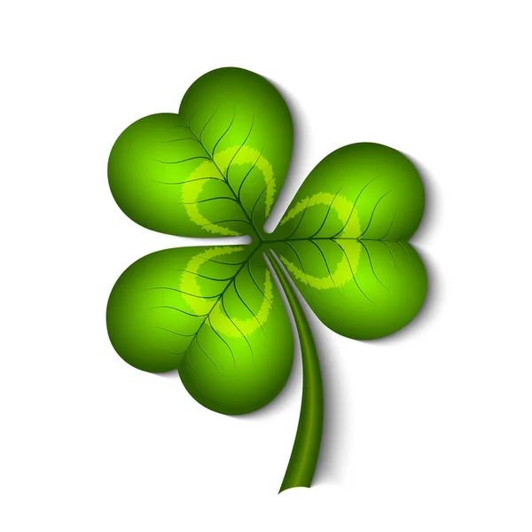 Leaf of a clover symbol of Ireland, vector illustration. — Stock Vector