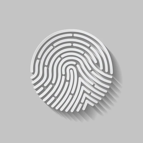 Texture of a fingerprint in 3D — Stock Vector