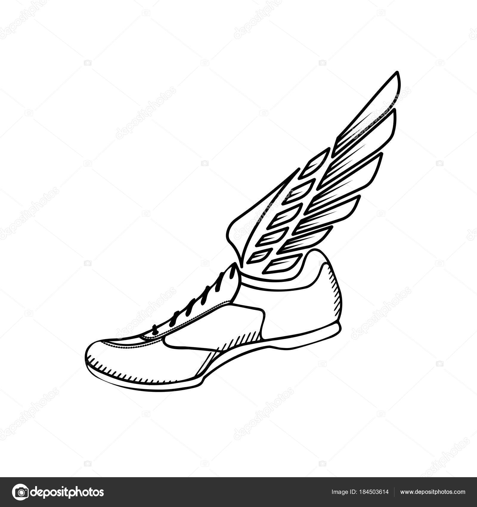 shoes with wings