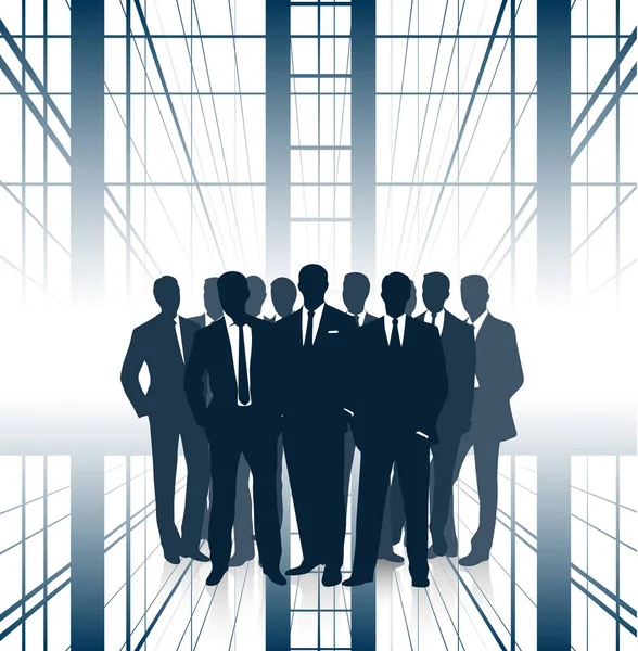 Group of businessmen. the concept of team business. — Stock Vector