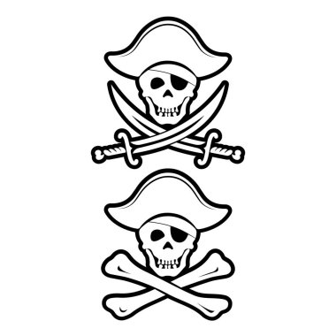 Korsan - siber güvenlik vektör simgesi kavramı.