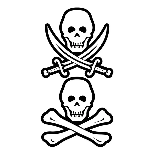 Пиратство - понятие иконки вектора кибербезопасности . — стоковый вектор