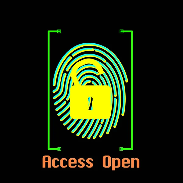 Access Open Vector Icon — Stock Vector