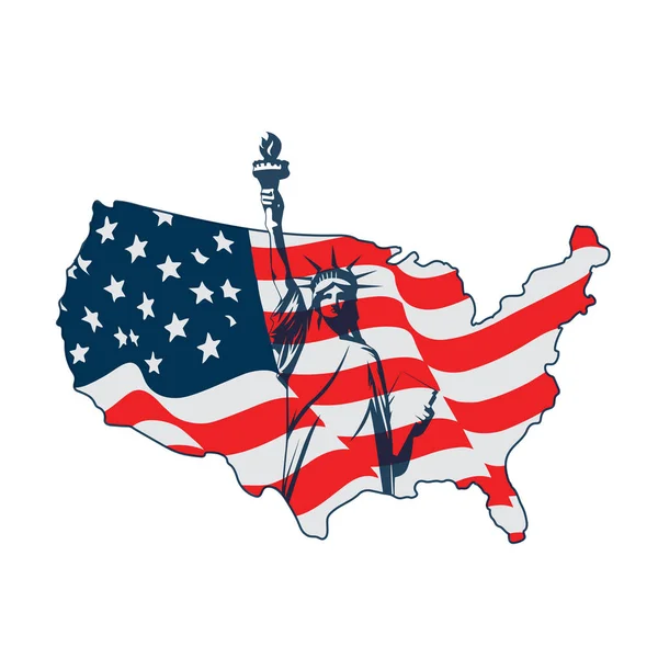 Pictogram symbool Noord-Amerika vector illustratie — Stockvector